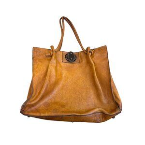 Paolo Masi Womens brown Vintage Leather Shoulder Handbag SKU 8226